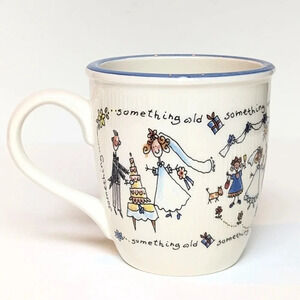 Spose Coffee Mug Cup Wedding Bride & Groom Made in Italy Brunelli Design EUC